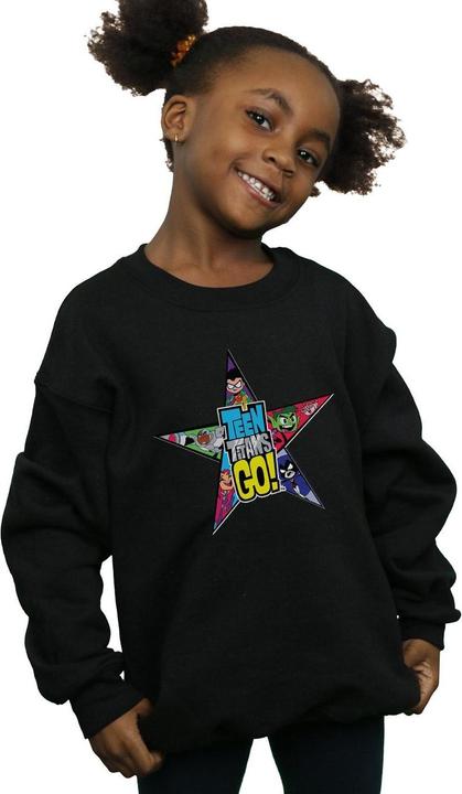 Image du produit - Sweat TEEN TITANS GO STAR LOGO - Fille (140, 146)