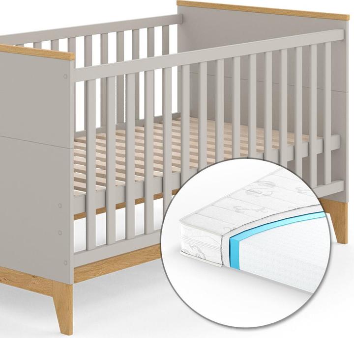 Actual product image VitaliSpa Kinderbett Malia, Cashmere-Eiche, 143.2 x 81 cm, mit Matratze