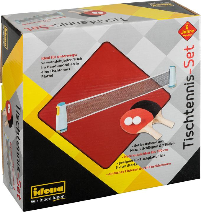 Productafbeelding Idena Tafeltennis Set Net,2 Rackets,2 Ballen