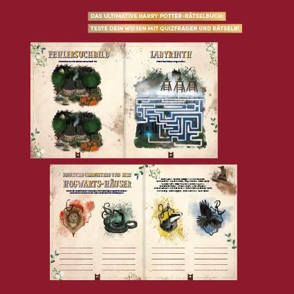 Produktbild Das inoffizielle Harry Potter-Rätselbuch. Über 100 Quizfragen, Bilderrätsel, Labyrinthe und mehr zu (Deutsch, Marisa Hart, Juliana Dörstel, Lillian Hart, 2024)
