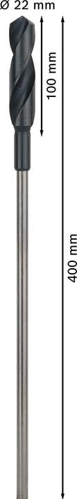 Produktbild Bosch Professional Zubehör PRO Wood HSS Installationsbohrer, 22 x 100 x 400 mm (22 mm)