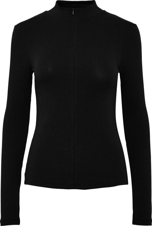 Pieces Pckitte Zip Ls T-Neck Top Noos Bc