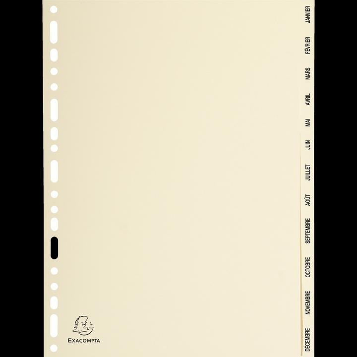 Produktbild Exacompta Karton-Register - elfenbeinfarben
