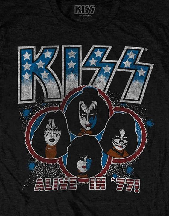 Produktbild KISS Alive In '77 TShirt (L)