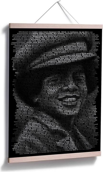 Image du produit Trenddeko Heine - Biographie de Michael Jackson (50 x 60 cm)