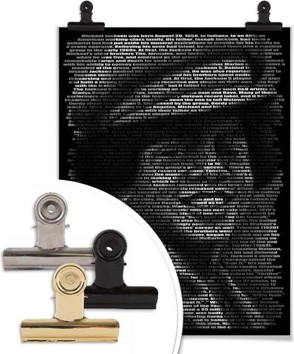 Image du produit Trenddeko Heine - Biographie de Michael Jackson (50 x 60 cm)