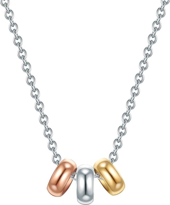 Image du produit Trilani Femme argent sterling argent/or jaune/or rose 42,0 cm chaîne de base + 5,0 cm extension - 28329 (Argent Sterling, 42 - 47 cm)