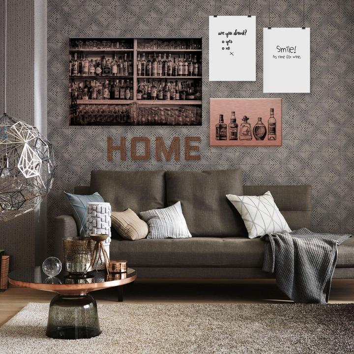 Produktbild Trenddeko Kupfereffekt - 5 Flaschen voll Spass (100 x 70 cm)