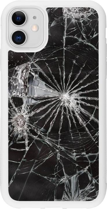 Actual product image PhoneLook Coque Silicone rigide blanc Broken Screen (Apple iPhone 11)