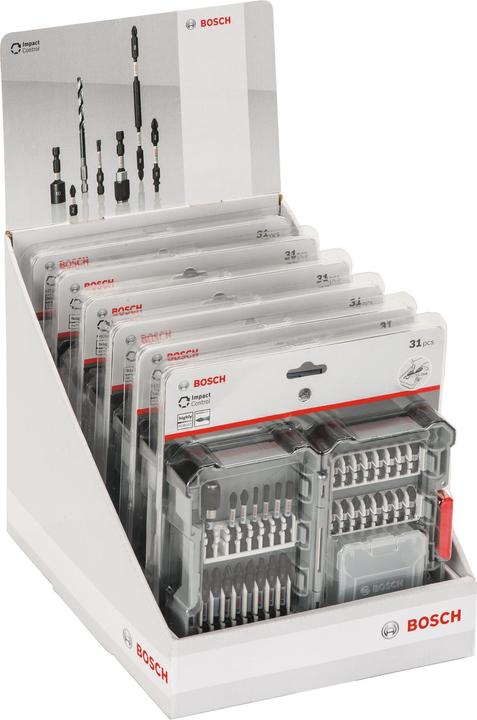 Produktbild Bosch Professional Zubehör 31-tlg. Impact Control Schrauberbit-Set (Kreuz Phillips PH M2, Innensechsrund TX M20, Innensechsrund TX M25, Kreuz Phillips PH M1, Innensechsrund TX M15, Kreuz Pozidriv PZ M3, Innensechsrund TX M30, Kreuz Phillips PH M3, Kreuz Pozidriv PZ M2, Innensechsrund TX M40)