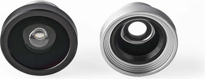 Actual product image Nedis Camera lens set mobile phones - 3-in-1 - macro/wide angle and fisheye - attachable - aluminium