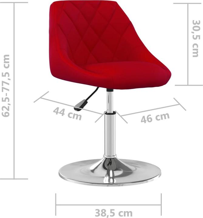 Actual product image VidaXL Drehbarer Esszimmerstuhl