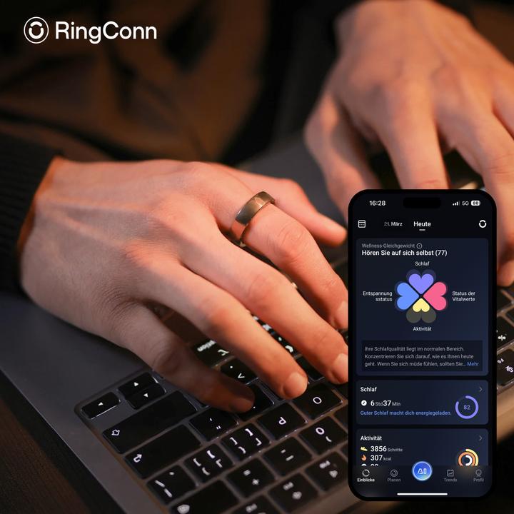 Produktbild RingConn Smart Ring Gen 2 Air (7, Gold)