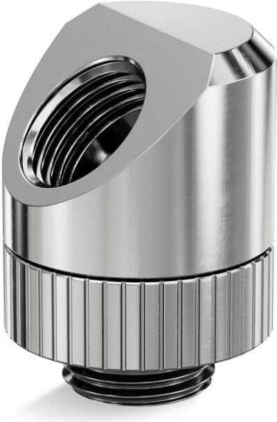 Produktbild EKWB EK-Torque Adapter 45 Grad G1/4 Zoll AG auf G1/4 Zoll IG - drehbar, nickel