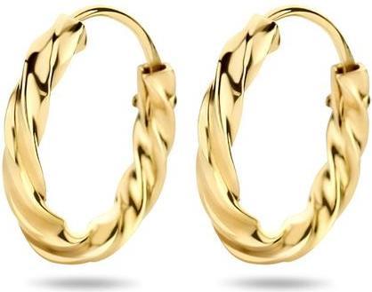 Marie Celeste Oorringen fauler Röhrchen - 13 mm - Gold (Gelbgold)