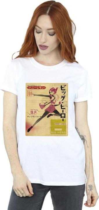 Produktbild Disney Big Hero 6 Baymax Honey Lemon Newspaper TShirt (M)