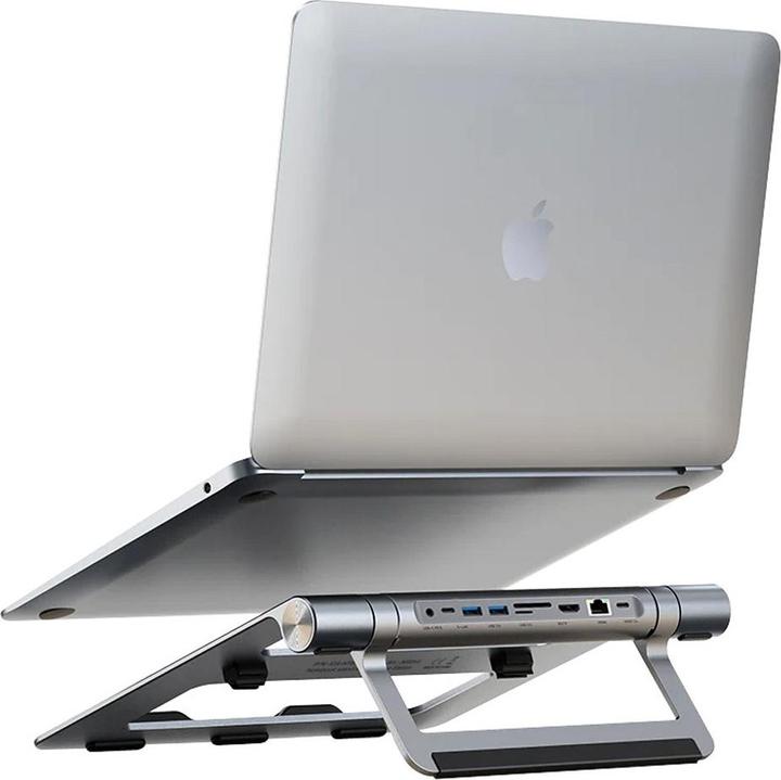 Produktbild EFB Elektronik EFB Techly Zusammenklappbares Laptop/Tablet 9 in 1 (USB-C)