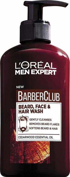 L'Oréal Paris L'Oreal - Men Expert Barber Club Beard Face Hair Wash 3In1 Cleansing Gel For Washing Face Beards And (Handseife Nachfüllpackung, 250 ml)
