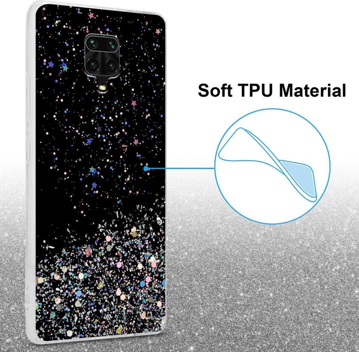 Immagine prodotto Cadorabo Custodia per Xiaomi RedMi NOTE 9 PRO / NOTE 9S TPU funkelnder Glitter (Xiaomi Redmi Note 9 Pro, Xiaomi Redmi Note 9S)