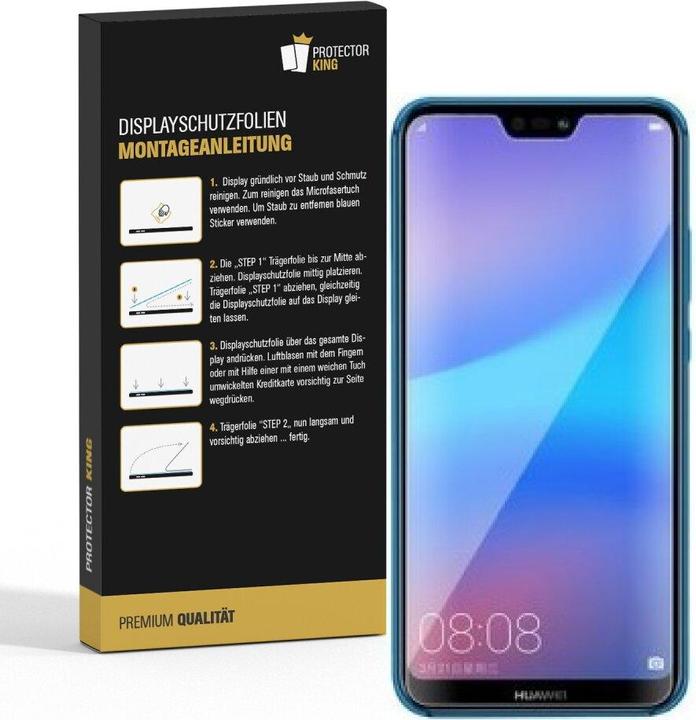 Produktbild Protectorking 3x Panzerfolie Anti-Shock HD Klar (3 Stück, Huawei P20 Lite)