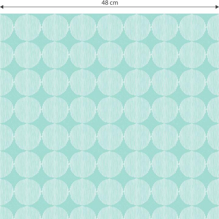 Produktbild Trenddeko abstrakte Kreise 02 - mint (1008 x 48 cm)