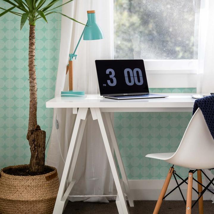 Produktbild Trenddeko abstrakte Kreise 02 - mint (1008 x 48 cm)