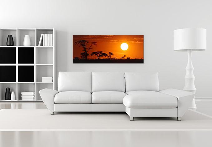 Actual product image Trenddeko African steppe - panorama (120 x 50 cm)