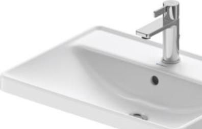 Produktbild Duravit Einbauwaschtisch D-NEO 600x435mm m ÜL m HLB 1 Hahnloch weiss (Einbauspüle, 43.50 cm, 60 cm)