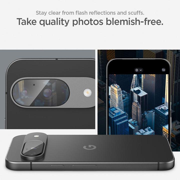 Produktbild Spigen EZ Fit Gehärtetes Glass Camera Protector Google Pixel 9 2-Pack (2 Stück, Google Pixel 9)