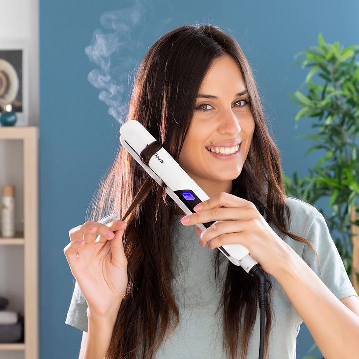 Produktbild InnovaGoods Haarglätter aus Keramik mit Dampffunktion Stemio 36 W (Dampfglätteisen)