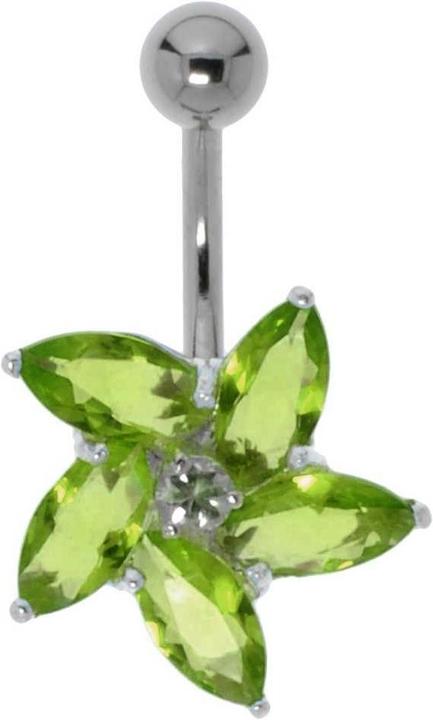 Image du produit Bijouteria Piercing nombril (Acier inoxydable, Argent 925, Zircone)