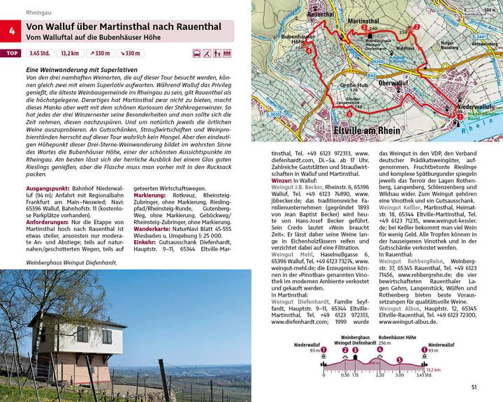 Produktbild Wandern und Wein - Rheingau – Rheinhessen mit Bergstrasse (Deutsch, Gerhard Heimler, Albrecht Ritter, 2024)