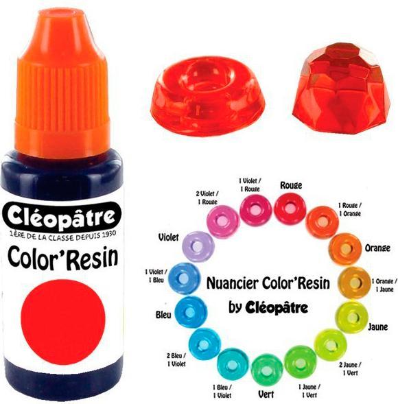 Produktbild Cléopâtre COLOR'RESIN, transp. Harzfarbe 15 ml (Rot, 15 ml)