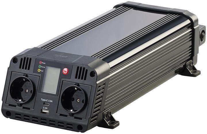 Image du produit Revolt Onduleur automobile 12 à 230 volts, USB type A & C, 1.500 W