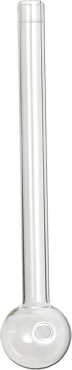 Actual product image Black Leaf Glass oil pipe straight 110mm
