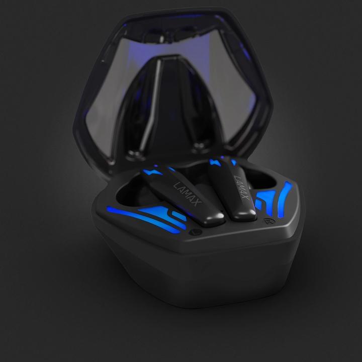 Actual product image Lamax LMXHNI1 headphones/headset True Wireless Stereo (TWS) In-ear Gaming Bluetooth Black (Wireless)