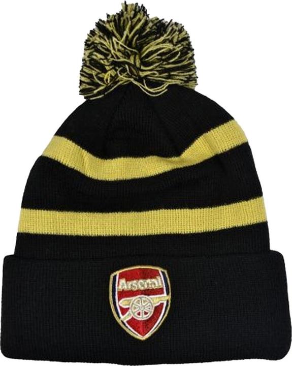 Actual product image Arsenal FC Cannon Striped Bobble Beanie