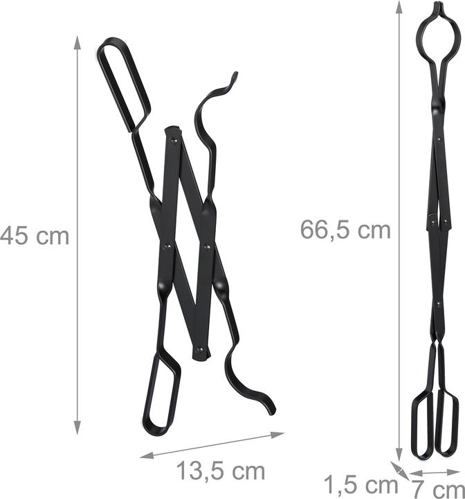 Immagine prodotto Relaxdays Pinza per camino