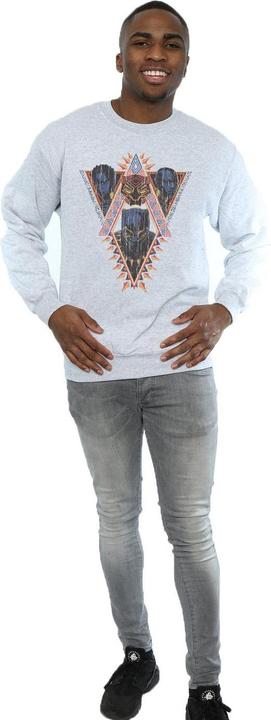 Image du produit Mens Black Panther Tribal Heads Cotton Sweatshirt (M)