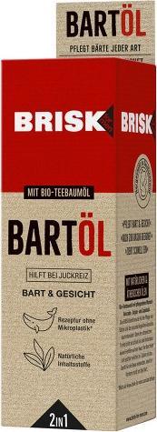 Produktbild Brisk Flottes Bart für Pflegeöl mit Teebaumöl, 50 ml (50 ml)