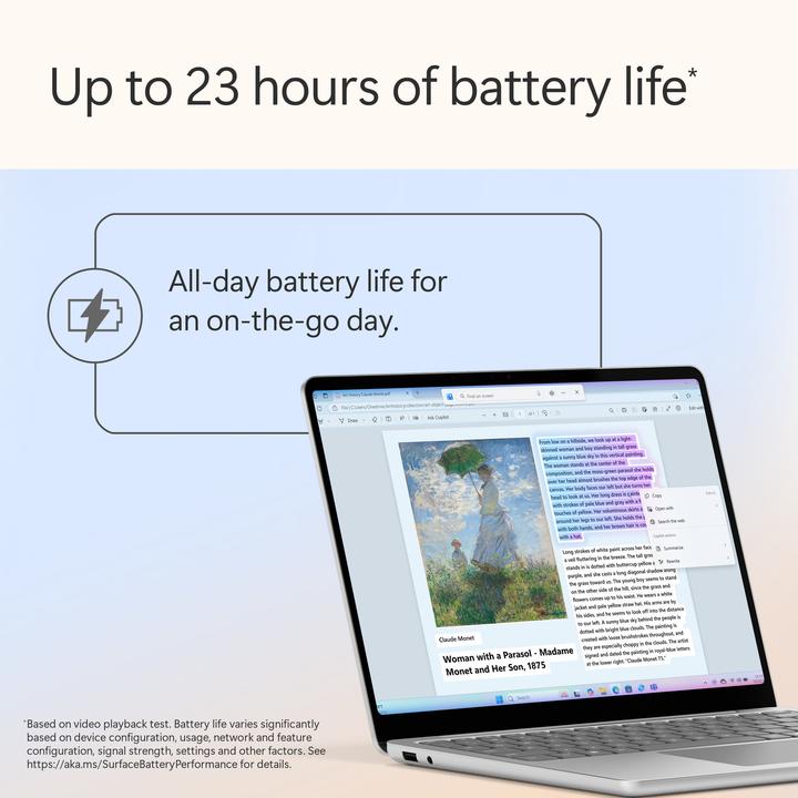 Produktbild Microsoft Surface Laptop - Copilot+ PC - 13" (Netzteil separat erhältlich) (13", Snapdragon X Plus X1P-42-100, 16 GB, 512 GB, CH)