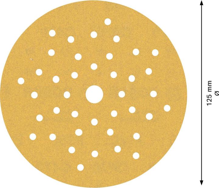 Actual product image Bosch Professional Zubehör EXPERT C470 Sandpaper multi-hole for random orbital sander, 125 mm, G 180, 5-pcs. (180)