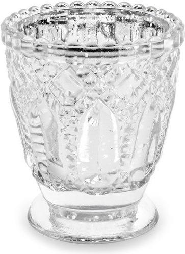 Actual product image Partydeco Candle holder, silver, 8cm (1 pkt / 4 pc.)