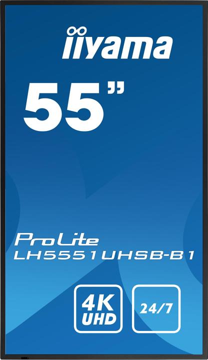 Actual product image iiyama LH5551UHSB-B1 55IN SLIM 4K UHD (3840 x 2160 Pixels, 54")