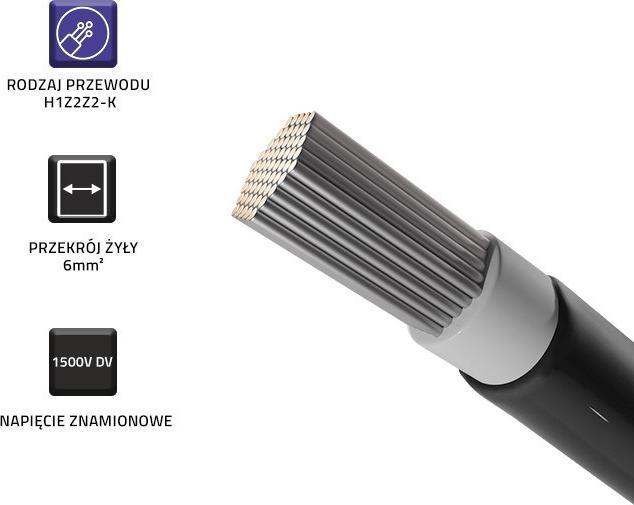 Actual product image Qoltec 53853 photovoltaic solar cable (Solar cable)