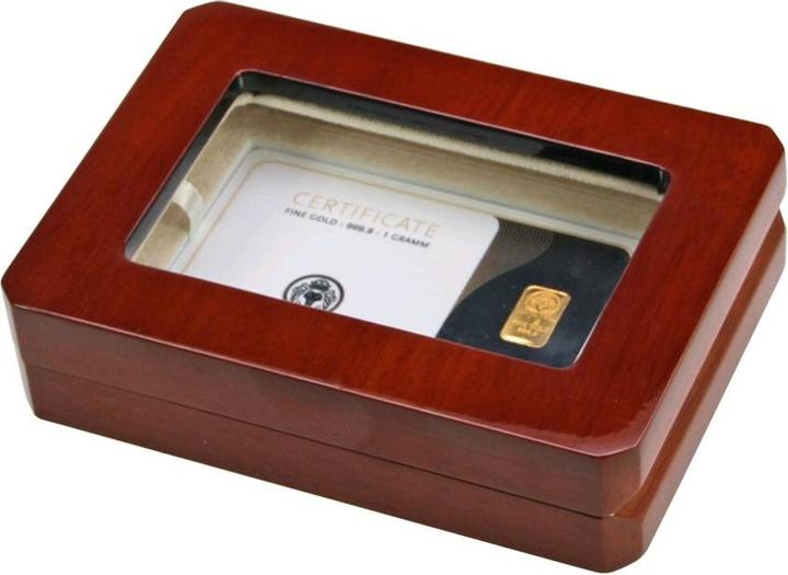 Image du produit Safe Étui en bois pour carte à monnaie SlabMünzkarte