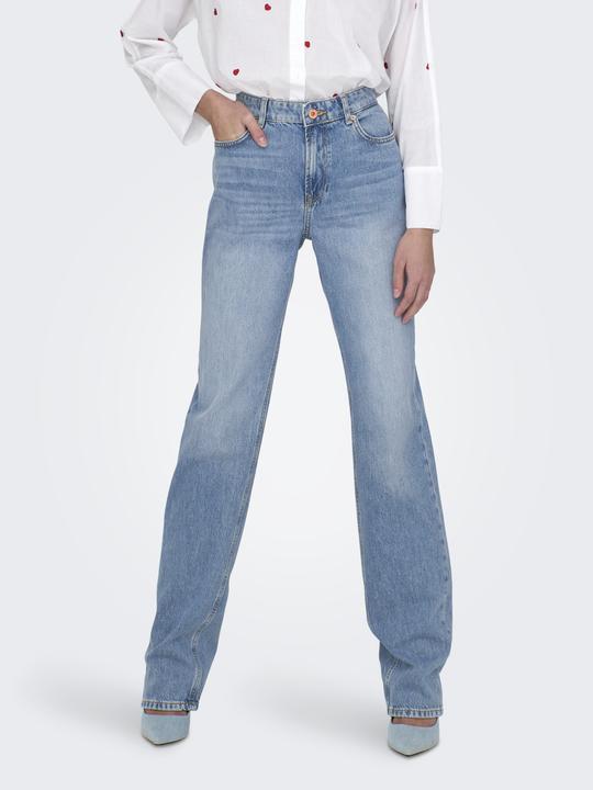 Actual product image Only Straight cut medium waist jeans Straight fit jeans (W29/L32)