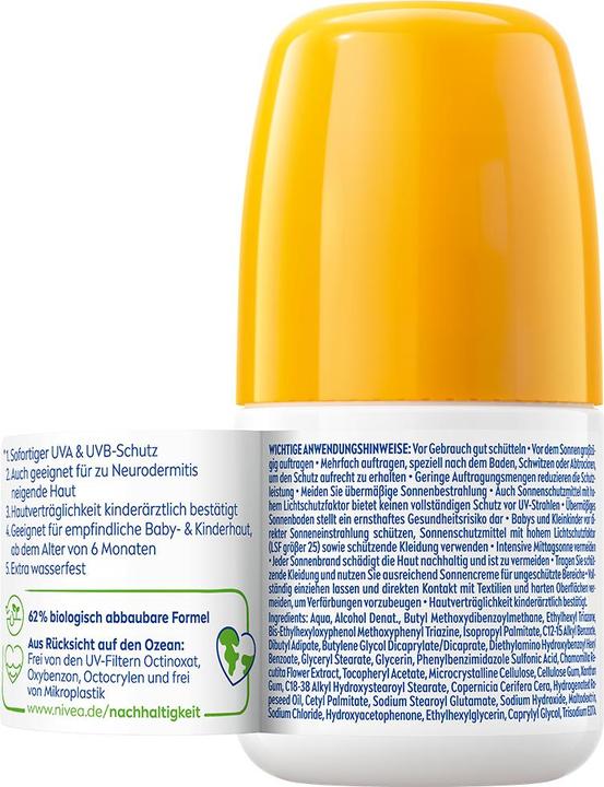 Actual product image NIVEA Kids (Sun stick, SPF 50, 50 ml, 90 g)