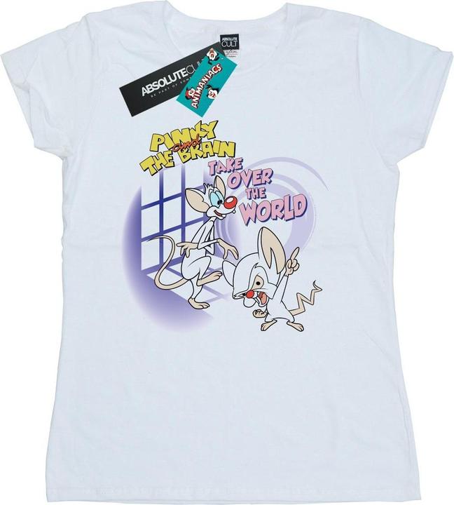 Immagine prodotto Universal Textiles Pinky And The Brain Take Over The World Maglietta Donna (XXL)