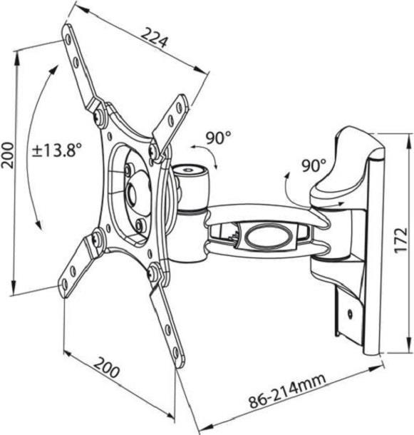 Actual product image Titan Bmo 8020 (Wall, 43", 35 kg)